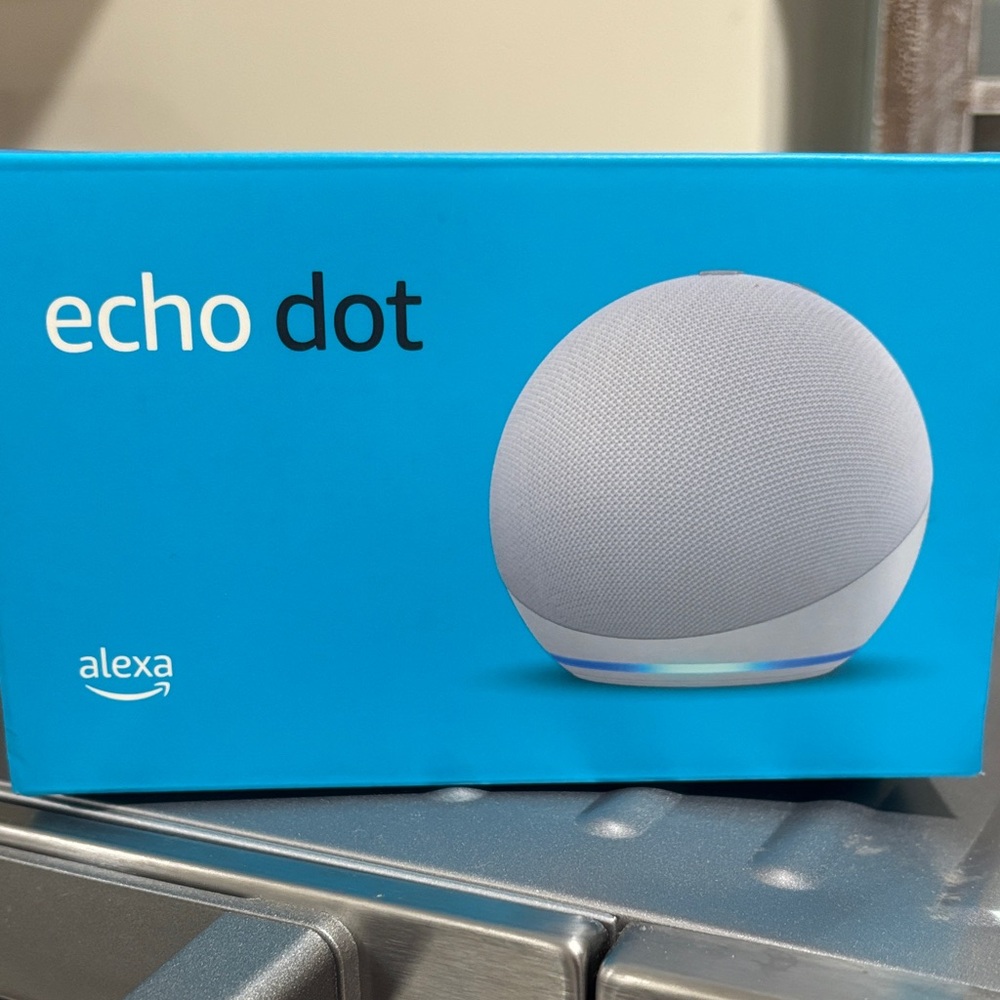 Amazon Echo Dot in Light Gray